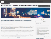Tablet Screenshot of gendertransformationeurope.wordpress.com