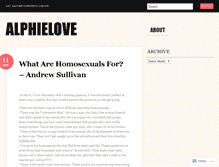 Tablet Screenshot of alphielove.wordpress.com