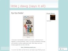 Tablet Screenshot of littlejdawg.wordpress.com