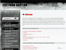 Tablet Screenshot of fleebabylon.wordpress.com