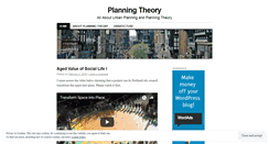 Desktop Screenshot of planningtheory.wordpress.com