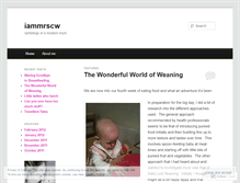 Tablet Screenshot of iammrscw.wordpress.com