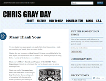 Tablet Screenshot of chrisgrayday.wordpress.com