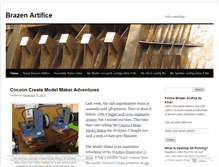 Tablet Screenshot of brazenartifice.wordpress.com
