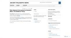 Desktop Screenshot of ancientphilosophynews.wordpress.com