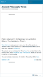 Mobile Screenshot of ancientphilosophynews.wordpress.com