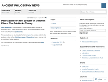 Tablet Screenshot of ancientphilosophynews.wordpress.com