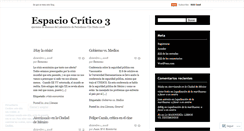 Desktop Screenshot of espaciocritico3.wordpress.com