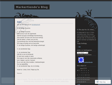 Tablet Screenshot of markertiende.wordpress.com