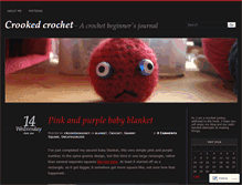Tablet Screenshot of crookedcrochet.wordpress.com