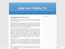 Tablet Screenshot of jorgechalela.wordpress.com