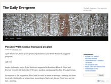 Tablet Screenshot of dailyevergreen.wordpress.com