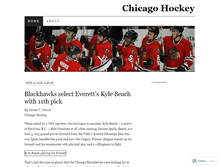 Tablet Screenshot of chicagohockey.wordpress.com