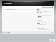 Tablet Screenshot of anjambashir.wordpress.com