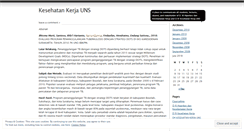 Desktop Screenshot of kesehatankerja.wordpress.com