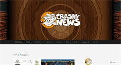 Desktop Screenshot of crashynews.wordpress.com
