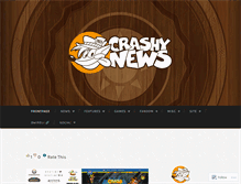 Tablet Screenshot of crashynews.wordpress.com