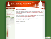 Tablet Screenshot of christmas2010games.wordpress.com