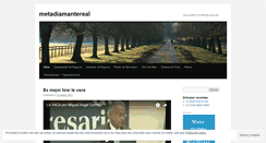 Desktop Screenshot of metadiamantereal.wordpress.com