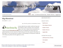 Tablet Screenshot of podcastsdaily.wordpress.com