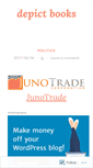 Mobile Screenshot of depictbooks.wordpress.com