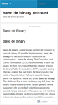 Mobile Screenshot of cn.bancdebinaryaccount.wordpress.com