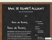 Tablet Screenshot of cn.bancdebinaryaccount.wordpress.com