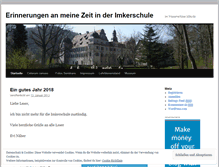 Tablet Screenshot of imkerschule.wordpress.com