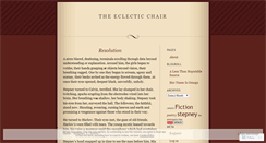 Desktop Screenshot of eclecticchair.wordpress.com