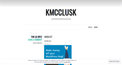 Desktop Screenshot of kmcclusk.wordpress.com