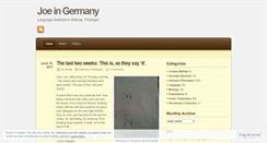 Desktop Screenshot of joeingermany.wordpress.com