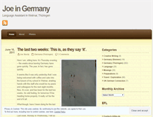 Tablet Screenshot of joeingermany.wordpress.com