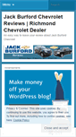 Mobile Screenshot of jackburfordreviews.wordpress.com