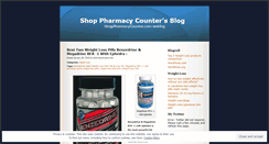 Desktop Screenshot of pharmacyshopcounter.wordpress.com