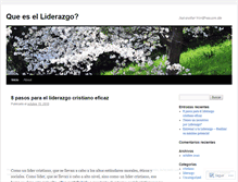 Tablet Screenshot of liderazgo9.wordpress.com
