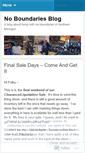 Mobile Screenshot of noboundariesmi.wordpress.com