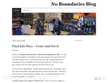 Tablet Screenshot of noboundariesmi.wordpress.com