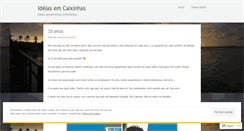 Desktop Screenshot of ideiasemcaixinhas.wordpress.com