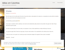 Tablet Screenshot of ideiasemcaixinhas.wordpress.com