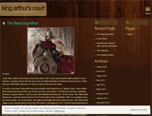 Tablet Screenshot of kingarthurblog.wordpress.com