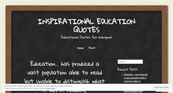 Desktop Screenshot of eduquotes.wordpress.com