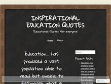 Tablet Screenshot of eduquotes.wordpress.com