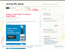 Tablet Screenshot of ipllivecricket.wordpress.com
