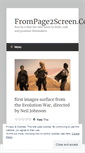 Mobile Screenshot of frompage2screen.wordpress.com