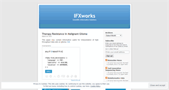 Desktop Screenshot of ifxworks.wordpress.com