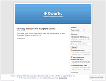 Tablet Screenshot of ifxworks.wordpress.com