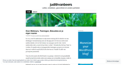 Desktop Screenshot of judithvanbeers.wordpress.com