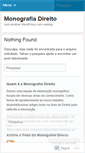 Mobile Screenshot of monografiadireito.wordpress.com