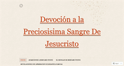 Desktop Screenshot of devocionalapreciosisimasangredejesucristo.wordpress.com