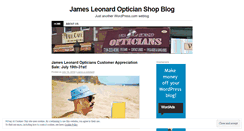 Desktop Screenshot of jamesleonardopticians.wordpress.com